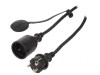 Prelungitor alimentare 30m 16A negru, KEL