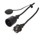 Prelungitor alimentare 30m 16A negru