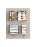 Cumpara ieftin Set 8 organizatoare pentru sertare, Songmics, 32 x 10 x 32 cm, RUS08GY, Gri