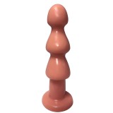 Dildo Porter cu Ventuza, PVC, Natural, 23.5 cm, Passion Labs, Sensations