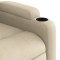 Fotoliu rabatabil, crem, material textil - 8
