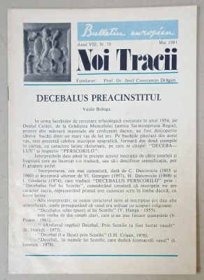 NOI TRACII , REVISTA FONDATA DE JOSIF CONSTANTIN DRAGAN , NR..79 , 1981 foto