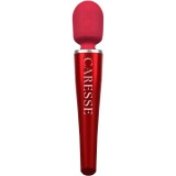 Baghete vibratoare - Caresse Pro Bagheta Vibratoare pentru Masaj Rosie Lux Performanta si Desing Vibratii Puternice Profunde