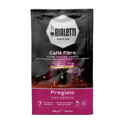 Cafea macinata Bialetti Pregiato 100% Arabica pt french press 300g foto
