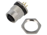 Conector M12 mamă IP68, 4 pini