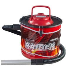 Aspirator uscat pentru cenusa Raider, 1000 W ,18 l, 1488 l/min, 15.5 kPa, Rosu