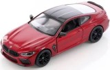 Macheta BMW M8 Coupe rosu 1:36 replica metal cu usi deschise si mecanism pull back fara cutie proprie