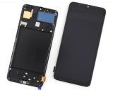 Display Samsung Galaxy A70 A705 Display Mic OLED cu Rama Black Negru