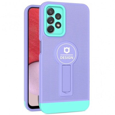 Husa armor design cu stand pentru apple iphone x/xs max, mov/albastru, suport auto magnetic, wireless charge, protectie antisoc, flippy foto