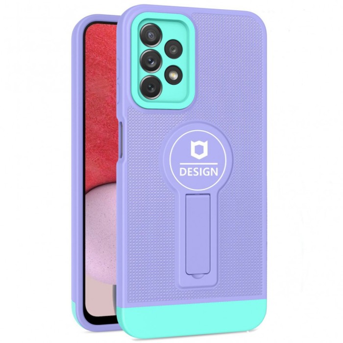 Husa armor design cu stand pentru apple iphone x/xs max, mov/albastru, suport auto magnetic, wireless charge, protectie antisoc, flippy