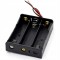 Suport baterii 3x18650, plastic ABS, cu cablu, 11.1V, 3S, DIY, Arduino, electronica