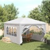 VidaXL Cort de petrecere, alb, 3 x 4 m