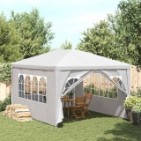 vidaXL Cort de petrecere, alb, 3 x 4 m
