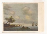 FA88 -Carte Postala- RUSIA - State Hermitage Museum, Salomon von Ruisdael - The Ferry, necirculata 1969