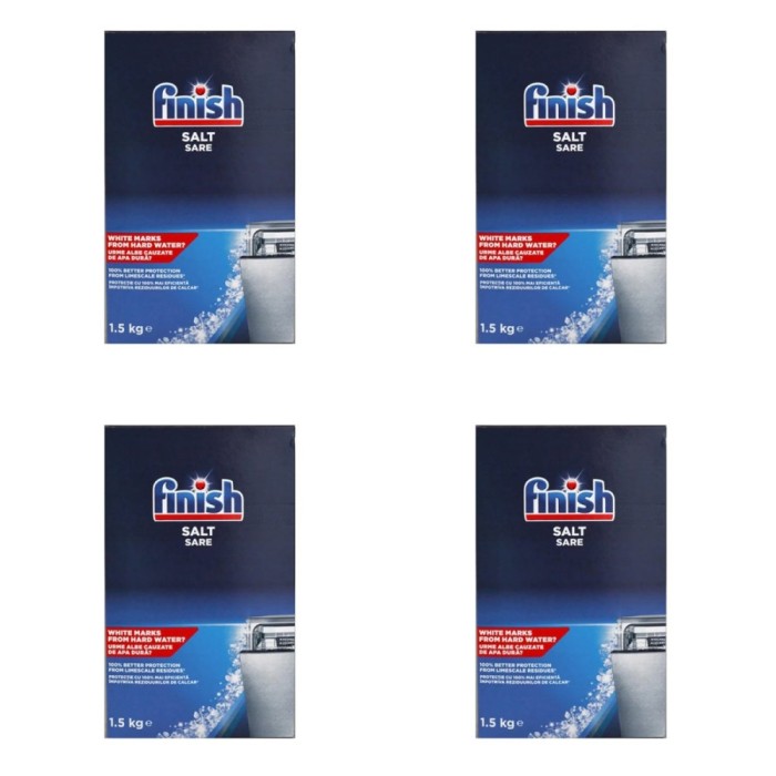 Set 4 x Sare speciala pentru masina de spalat vase Finish, 1.5 kg
