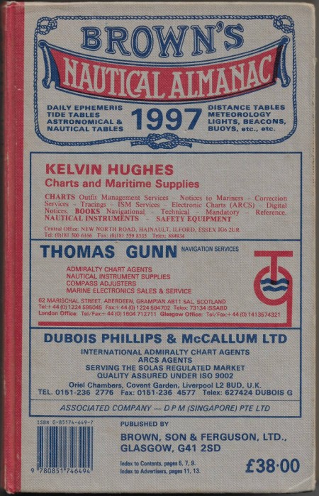 Brown's Nautical Almanac 1997