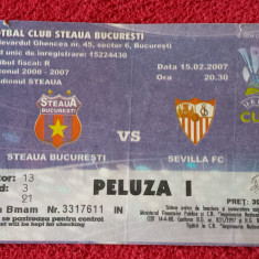 Bilet meci fotbal STEAUA BUCURESTI - FC SEVILLA (UEFA CUP 15.02.2007)