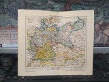 Hartă Germania, Deutsches Reichs, circa 1920, kartographie und druck Georg Westermann, Braunschweig, 181