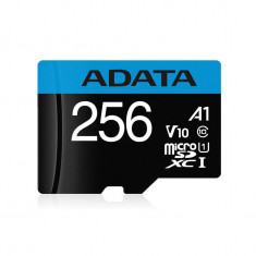 CARD MicroSD ADATA, 256 GB, MicroSDXC, clasa 10, standard UHS-I U1, foto