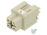 Conector HDC Inserturi Contact Mamă Han A 4 3 PE