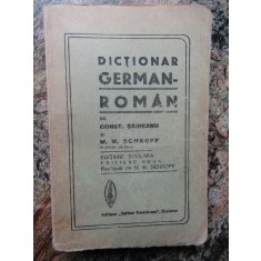 Dictionar roman - german / Const. Saineanu, M. W. Schroff