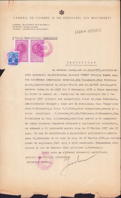HST A1100 Demisie 1937 OREX Victor V&amp;acirc;lcovici și V V Tilea foto