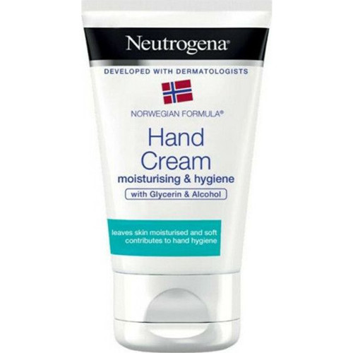 Crema pentru Maini, Neutrogena, Hand Cream, cu Alcool si Glicerina pentru Igienizare si Hidratare, 5