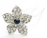 Ac coc 2192 &ndash; accesoriu discret cu floare metalica si pietricele