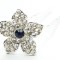Ac coc 2192 &ndash; accesoriu discret cu floare metalica si pietricele