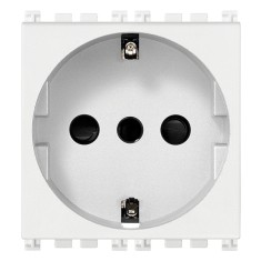 Priza schuko standard german + italian 2M Vimar Arke alb 19209.B