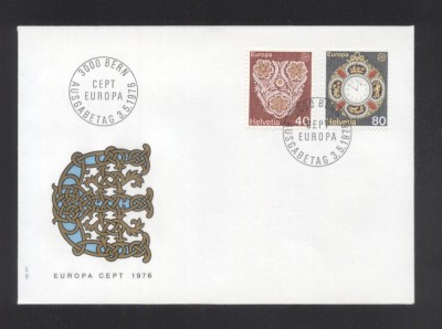 Switzerland 1976 Europa CEPT Mi.614-615 FDC UN.032 foto