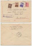 Romania 1943 plic rural recomandat scutit de cenzura adresat Reginei Mame Elena la Palatul Regal din Bucuresti