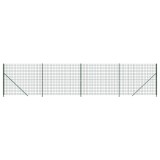 Cumpara ieftin Gard plasa de sarma cu bordura, verde, 2,2x10 m