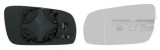 Sticla oglinda stanga TYC VW Golf IV Bora Passat B5 Polo, Seat Leon Toledo Ibiza Cordoba si Skoda Superb I 192008 dupa model, asferica, incalzita,