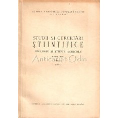 Studii Si Cercetari Stiintifice Anul XIV, Fasc. 2 - Prof. C. Sandu-Ville