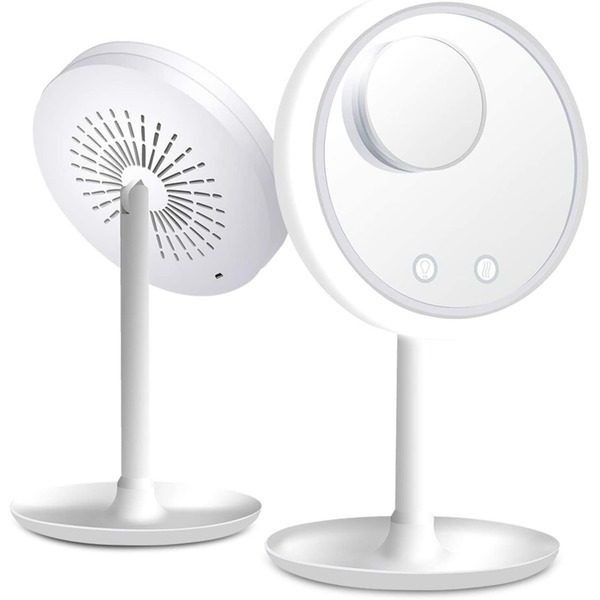 Oglinda make-up cu lumina Led,ventilator si functie Touch