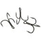 Ancore Fox Rage Predator Power Point X-Strong Barbed Treble Hook, Size 6, 6buc/pac