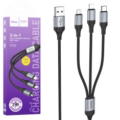 Cablu De Incarcare 3 in 1 Lightning, Micro USB Si USB Tip C