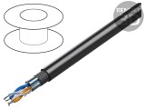Cablu 2x2x24AWG RS485 litat Cu PVC crom 30m CPR: Eca 300V