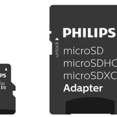 Card de memorie Philips MicroSDHC, 8GB, Class 10 UHS-I U1, Adaptor SD inclus
