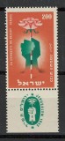 Israel 1953 Mi 93 + tab MNH - Expozitia &bdquo;Cucerirea desertului&rdquo;, Ierusalim