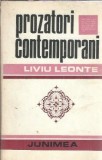 Prozatori contemporani volumul 2 Liviu Leonte carte junimea 1989 editie veche proza literatura romana