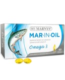 Ulei de Somon MAR-IN-OIL cu Omega 3 + Vitamina E, 60 capsule, Marnys