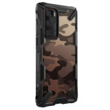 Husa Huawei P40 - Ringke Fusion X Camo Black, Negru, Carcasa