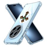 Husa antisoc pentru honor magic7 pro - airbag magsafe, col&Egrave;uri ranforsate - cross smarald