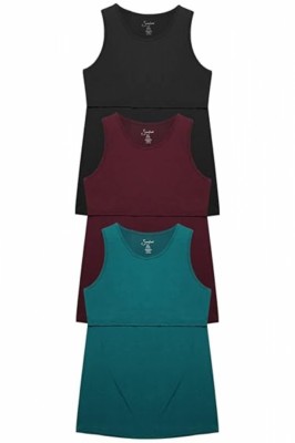 Set 3 Topuri pentru Lauze, Mamici si Gravide, fara Maneci, pentru Alaptare si Sarcina, Confortabile si Elastice, Negru, Verde si Visiniu, XXL Negru 2X foto