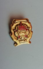 QW9 K 56 - Insigna - tematica comunism - secera si ciocanul - fosta URSS