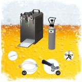 Set complet Dozator bere STREAM 80 2 linii, 90 litri/h - răcitor uscat, Cuplă butoi bere: Type G; Cuplă butoi bere 2: Type D