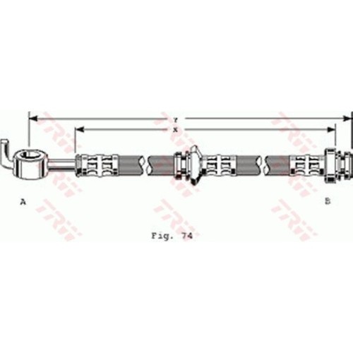 Furtun frana fata TRW Isuzu Trooper I (Ubs) 01.83-12.91; Opel Campo (Tf0 Tf1) 08.1987-06.02 Frontera A (U92) 1992-10.1998 Frontera A Sport (U92) 1992