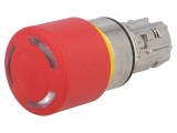 Comutator de Siguranță 22mm Roșu IP67 2 Puncte